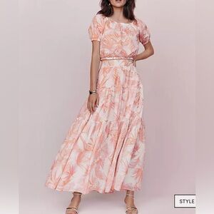 SALE_Ann Taylor Tiered Skirt and Top Set, Size 0